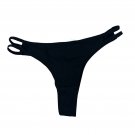 Black Double Strap Bikini Panties - Size S Black Double Strap Bikini Panties - Size S