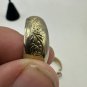 Vintage Engraved Gold-Toned Clip-On Hoop Earrings For Women
