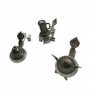Set Of 3 Vintage Drink Glass Markers German Pewter Medieval Design Intricate Set Of 3 Vintage Drink Glass Markers German Pewter Medieval Design Intricate