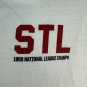 Vintage 1968 STL National League Champs Baseball T Shirt XL Gildan White