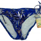 Hobie Womens Blue Floral Print Bikini Bottoms XL Tie Side Swimwear Lightweight Hobie Womens Blue Floral Print Bikini Bottoms XL Tie Side Swimwear Lightweight