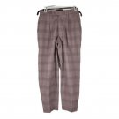 ASOS Design Mens Plaid Pants W26 L30 Slim Fit Textured Mauve Checkered Pattern ASOS Design Mens Plaid Pants W26 L30 Slim Fit Textured Mauve Checkered Pattern