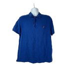 Nautica Mens Polo Shirt Blue Size L Classic Fit Short Sleeve 100% Cotton Casual
