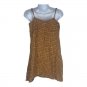 Wild Fable Plaid Mini Slip Dress Womens Small Checkered Brown/Orange Rayon Blend