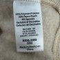 Avia Womens Cowl Neck Long Sleeve Top XXXL Oatmeal Relaxed Fit Polyester Blend