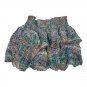 Aeropostale Womens Printed Layered Skirt Size M Multicolor Elastic Waist Rayon