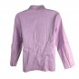 Eileen Fisher Petite Womens Lavender Button-Up Shirt PM Italian Fabric
