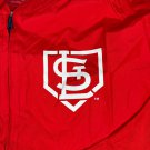 St. Louis Cardinals Red Half-Zip Short Sleeve Pullover Shirt Men's Size XL