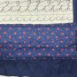 Handcrafted Quilted Tote Bag With Math & Script Patterns