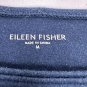 Eileen Fisher Womens Black 100% Cotton Long Sleeve Top Size M