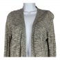 Lou & Grey Womens Open Front Cardigan Small Gray Lightweight Knit Relaxed Fit