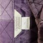 Christopher & Banks Womens XL Quilted Purple Plaid Vest Sleeveless Button Front
