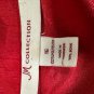 JM Collection Red Wrap Blouse Size 16 Womens Long Sleeve Button Cuffs