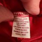 JM Collection Red Wrap Blouse Size 16 Womens Long Sleeve Button Cuffs