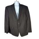 Lauren Ralph Lauren Mens Wool Blazer 46R Brown Check Classic Fit Jacket