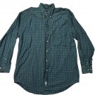 Cactus Clothing Mens L Green & Blue Plaid Button-Up Shirt Long Sleeve Cotton Cactus Clothing Mens L Green & Blue Plaid Button-Up Shirt Long Sleeve Cotton