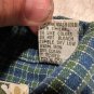 Cactus Clothing Mens L Green & Blue Plaid Button-Up Shirt Long Sleeve Cotton
