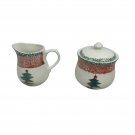 Gibson Christmas Creamer & Sugar Set Ceramic Red/Green Holiday Dishwasher Safe Gibson Christmas Creamer & Sugar Set Ceramic Red/Green Holiday Dishwasher Safe