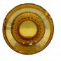 Richards & Hartley Amber Glass Spooner Buttons & Bars EAPG Three Panel Antique