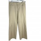 Ann Taylor LOFT Womens Beige Dress Pants Size 6 Silk Blend Wide Leg Flat Front Ann Taylor LOFT Womens Beige Dress Pants Size 6 Silk Blend Wide Leg Flat Front