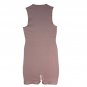 OQQ Womens Yoga Romper XL Stretch Square Neck Tummy Control Hide Pink
