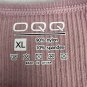 OQQ Womens Yoga Romper XL Stretch Square Neck Tummy Control Hide Pink