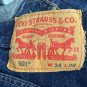 Levis 501 Original Fit Mens Jeans W34 L29 Made In Egypt Water