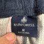 Rainforest Mens Medium Plaid Pajama Lounge Pants Red & Navy Lightweight