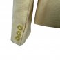 Petites Just For You Womens Beige Blazer Sz 12 Made In Japan Button Cuffs Design