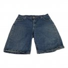 Wrangler Blues Denim Mens Shorts Size 16 Relaxed Fit Casual Blue Cotton Blend