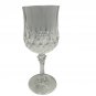 Cristal DArques Longchamp Vintage Lead Crystal Wine Glass Faceted/Cut 6.5"