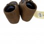 Ariat Lilâ Stompers Baby Moccasin Shoes Size 3 Denim & Brown Soft Sole USA Logo