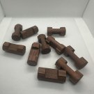 Lot Of 10 Vintage Style Wooden Lincoln Log Connectors Lot Of 10 Vintage Style Wooden Lincoln Log Connectors