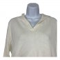Sag Harbor Sport Medium Womens Cream Knit Pullover Top 100% Cotton Casual Style
