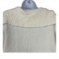 Sag Harbor Sport Medium Womens Cream Knit Pullover Top 100% Cotton Casual Style