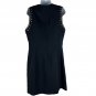 Michael Michael Kors Womens Sleeveless A-Line Dress Sz 10 Navy Gold Chain Accent