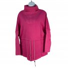 Fisoew Womens Pink Turtleneck Sweatshirt M Side-Slit Tunic Pullover Adjustable Fisoew Womens Pink Turtleneck Sweatshirt M Side-Slit Tunic Pullover Adjustable