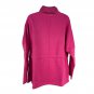 Fisoew Womens Pink Turtleneck Sweatshirt M Side-Slit Tunic Pullover Adjustable