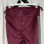 Avia Womens Burgundy & Grey Heather Leggings Size M Stretchy Athletic Fit