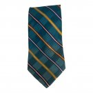 Jos. A. Bank Signature Collection Mens Tie Blue Plaid Stripe 100% Silk Italy