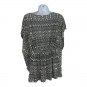 Charlotte Russe Womens Black & White Patterned Rayon Top Size S Loose Fit Casual
