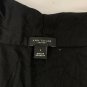 Ann Taylor Factory Womens Black Drape Front Top Long Sleeve Size Small