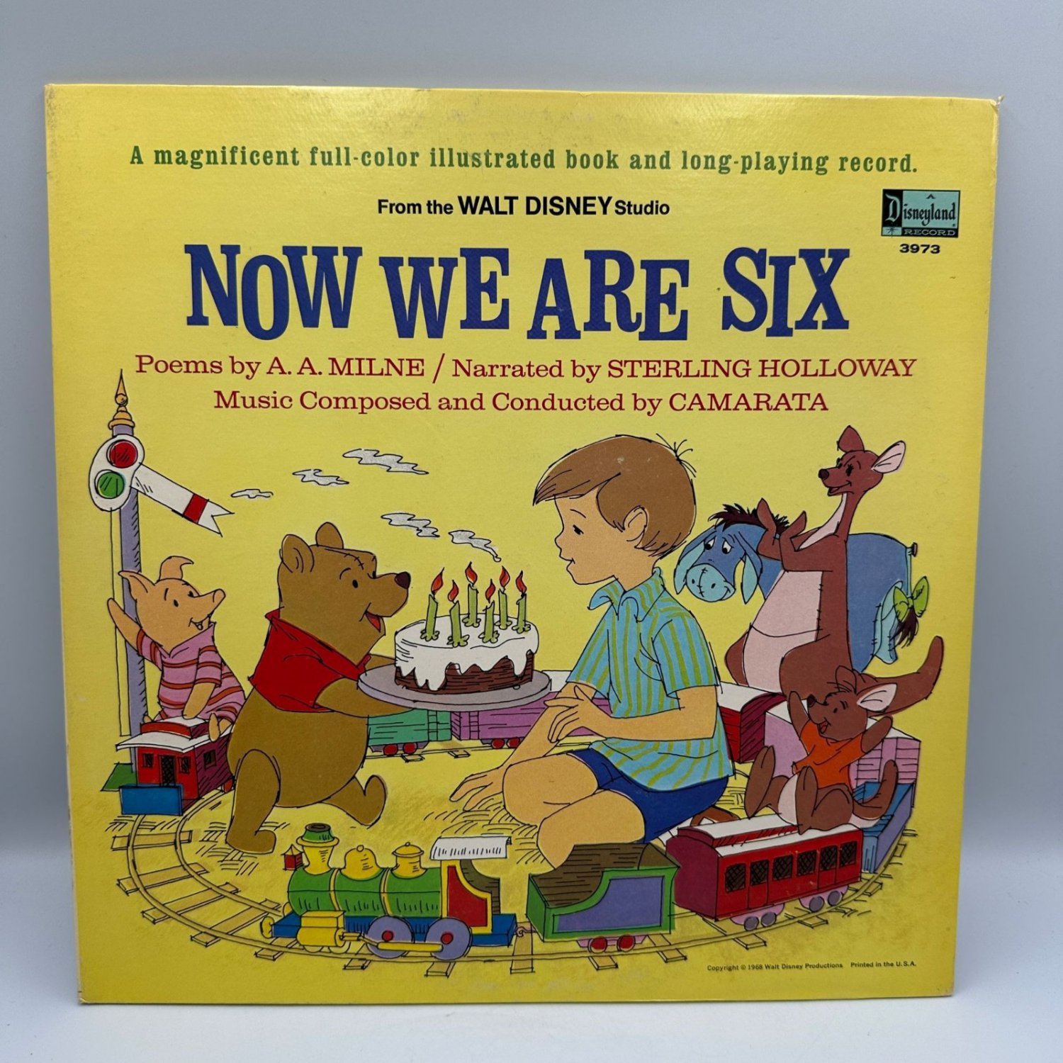 Now We Are Six By A.A. Milne Disneyland 1979 Vinyl LP 3973 Sterling Holloway