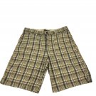 Tommy Hilfiger Mens Plaid Cargo Shorts Size 38 Service Surplus Cotton