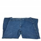 Wrangler Mens Blue Denim Relaxed Fit Jeans Size 46x32 100% Cotton Made In Mexico Wrangler Mens Blue Denim Relaxed Fit Jeans Size 46x32 100% Cotton Made In Mexico