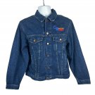 WearGuard Denim Jacket Cable Masters Large Button-Up Logo Embroidered USA Made WearGuard Denim Jacket Cable Masters Large Button-Up Logo Embroidered USA Made