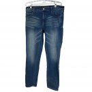 Express Jeans Girlfriend Mid Rise Denim Pants Size 8 Womens Blue Stretch Cotton