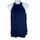 Susana Monaco Womens Navy Halter Top Size S - Nylon & Spandex Blend