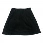 Wilfred Free Womens Black Mini Skirt Size 6 Button Front Faux Suede A-Line