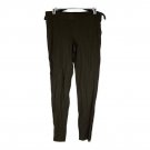Uniqlo Womens Modal Blend Brown Leggings M/W Ankle Zip Detail Stretch Slim Fit